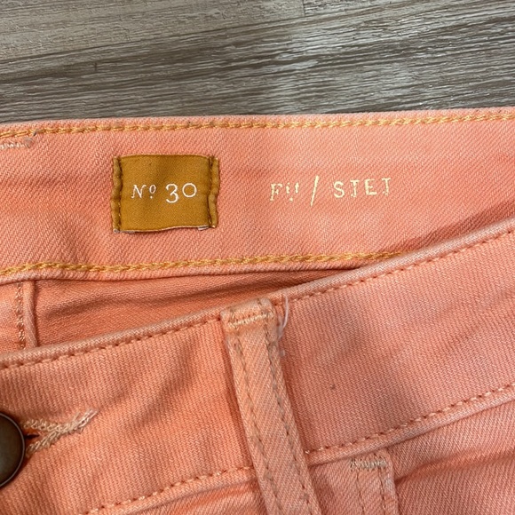 Pilcro and the Letterpress Stet Peach Denim, size 30 - Picture 4 of 5